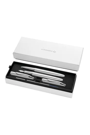 Pelikan Zestaw Jazz Noble Elegance Silver: pi�ro wieczne + pi�ro kulkowe