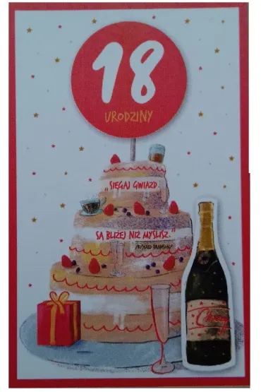 AbCard Kartka okoliczno�ciowa Urodziny 18