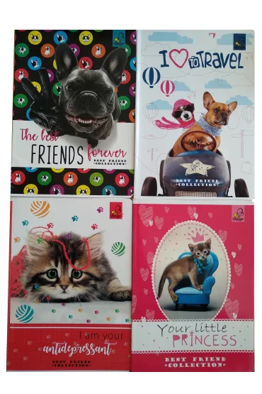 Bee-bee Zeszyty A5 Best Friend kratka 16 kartek 20 szt.