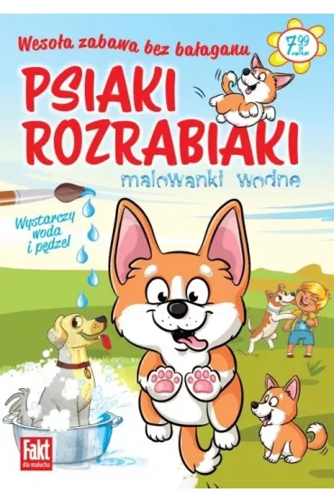 Psiaki rozrabiaki. Malowanki wodne