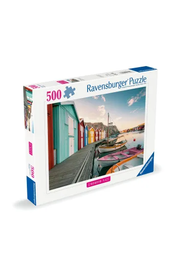 Puzzle 500 el. Przysta� dla �odzi w Smgen Ravensburger