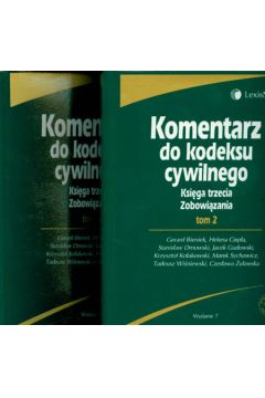 Komentarz do KC ks.3 Zobowi�zania t.1/2 - Gerard Bieniek