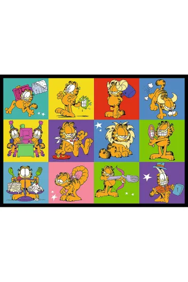Puzzle 4x250 el. Garfield nie lubi poniedzia�k�w Trefl