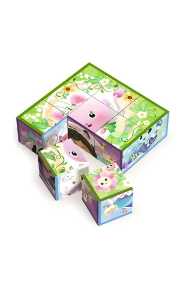 Drewniane klocki puzzle - Koci Domek Gabby Trefl | TaniaKsiazka.pl
