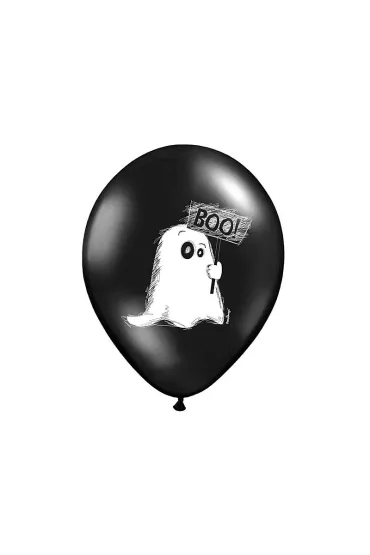 PartyDeco Balony Duszek Pastel Black 30cm