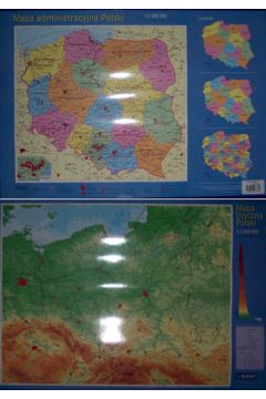 Polska mapa podr�czna polityczna
