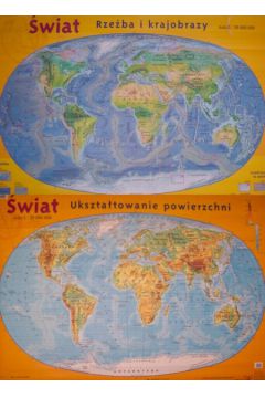 �wiat Rze�ba i krajobrazy Ukszta�towanie powierzchni Mapa �cienna