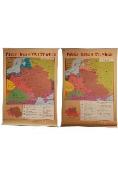 Polska i Litwa w XIV i XV w./XVI w. Mapa �cienna