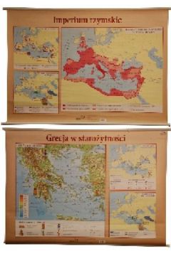 Grecja w staro�ytno�ci Imperium rzymskie Mapa �cienna