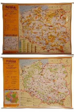 Polska Skarby kultury Skarby przyrody Mapa �cienna