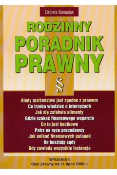 Rodzinny poradnik prawny - Banasiak El�bieta - El�bieta Banasiak