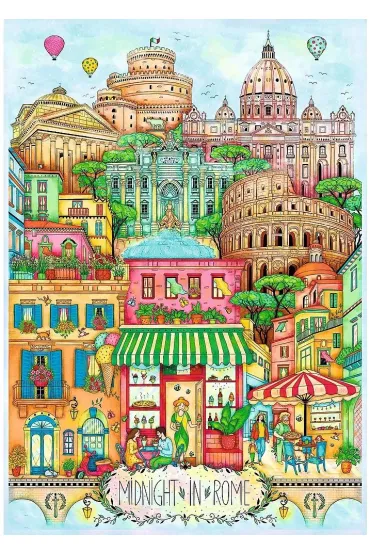Puzzle 1000 el. O p�nocy w Rzymie Trefl