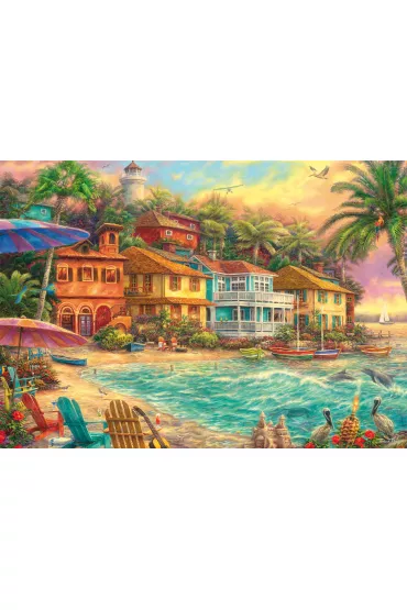 Puzzle 1000 el. PQ Chuck Pinson �ycie na wyspie Schmidt - Chuck Pinson
