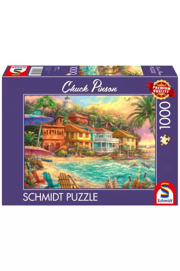 Puzzle 1000 el. PQ Chuck Pinson �ycie na wyspie Schmidt - Chuck Pinson