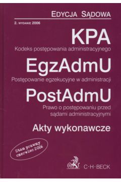KPA EgzAdmU PostAdmU Akty wykonwacze - Barbara Porzecka