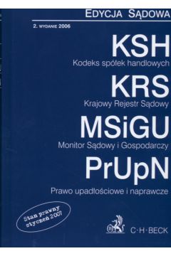 KSH KRS MSiGU PrUpN Edycja S�dowa - Barbara Porzecka