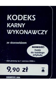 Kodeks karny wykonawczy A6 ze skorowidzem