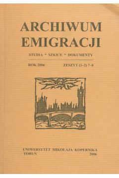 Archiwum Emigracji zeszyt (1-2) 7-8 2006 - praca zbiorowa
