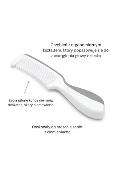 Nuvita Zestaw dla dzieci: szczotka i grzebie�, Powder Blue
