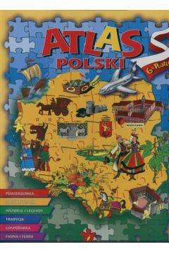 Ilustrowany Atlas Polski z puzzlami - Olszewski Robert - Robert Olszewski