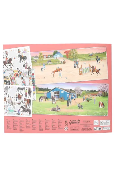 Zestaw kreatywny z naklejkami Happy Horses 13586A
