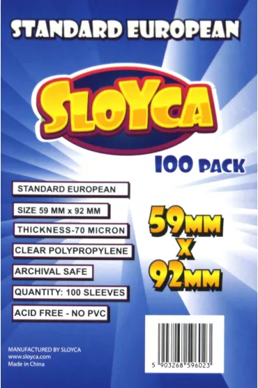 Baldar Koszulki Standard European 59 x 92 mm 100 szt.