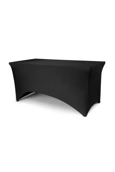 PartyDeco Pokrowiec na st� bankietowy 183x76x74cm czarny