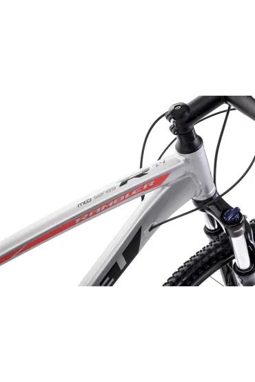 Romet Rower g�rski RAMBLER R7.4 2024 srebrno-czerwono-grafitowy 20 L