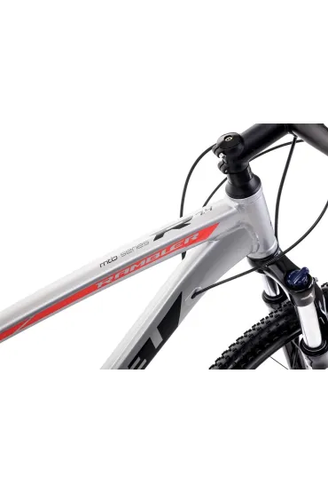 Romet Rower g�rski RAMBLER R7.4 2024 srebrno-czerwono-grafitowy 20 L