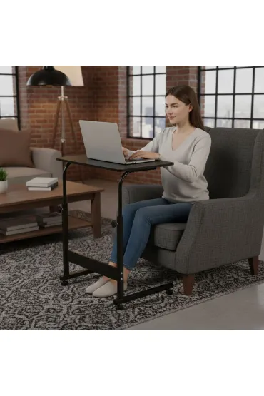 Modernhome Mobilny stolik pod laptopa biurko dostawiane do fotela czarny