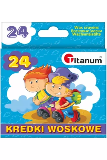 Titanum Kredki �wiecowe 24 szt.