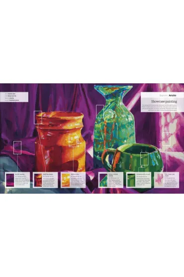 Artist's Painting Techniques. Explore Watercolours, Acrylics, and Oils. Discover Your Own Style. Grow as an Artist wer. angielska