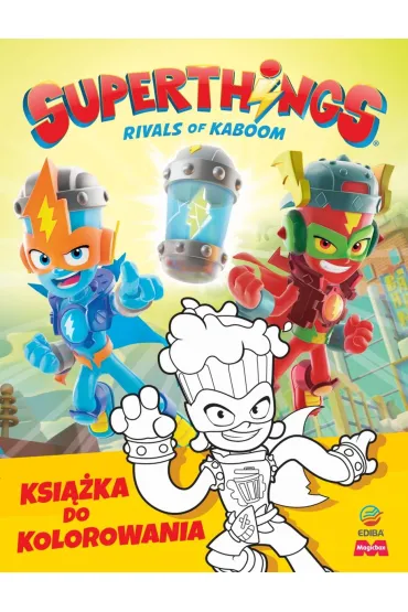 SuperThings Rivals of Kaboom. Kazoom Power Mission. Ksi��ka do kolorowania