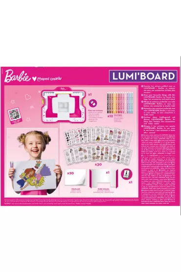 Pod�wietlana tablica Lumi Board Barbie Creativ Maped