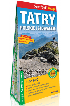 Tatry polskie i sowackie laminowana mapa turystyczna 1:55 000