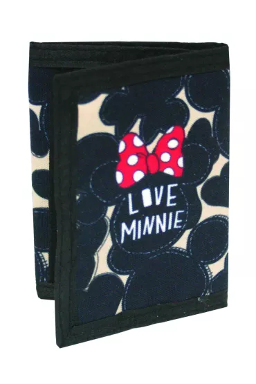 Myszka Minnie Portfel czarny dla nastolatk�w Minnie Love