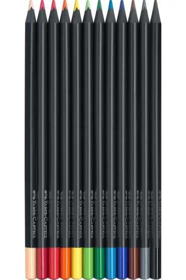 Faber-Castell Kredki tr�jk�tne Black 12 szt.