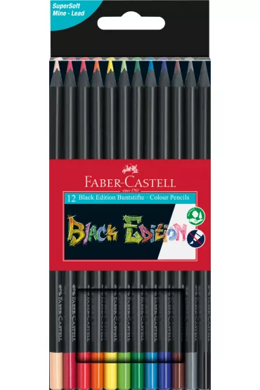 Faber-Castell Kredki tr�jk�tne Black 12 szt.
