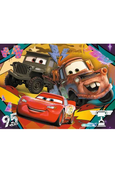 Puzzle 30 el. Rozp�dzone samochody Trefl