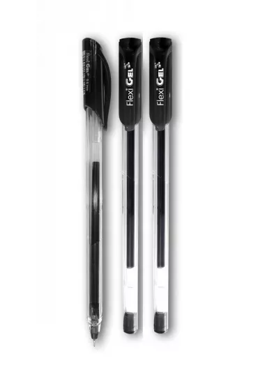 D�ugopis �elowy Flexi Gel Penmate czarny czarny 3 szt.