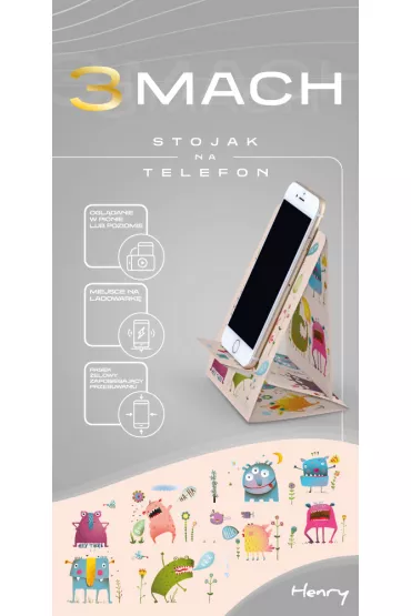 Henry 3MACH Stojak na telefon - Potwory