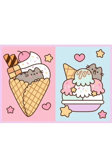 Puzzle Pusheen 4x250 Poznajcie Pusheena TREFL