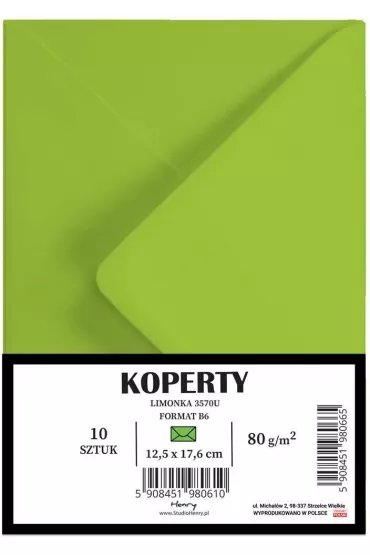 Henry Koperty B6 limonka 10 szt.