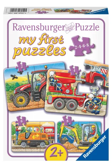 Puzzle 4w1 W pracy Ravensburger