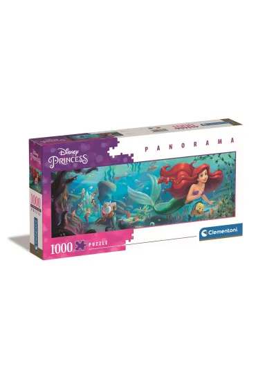Puzzle 1000 el. Panorama - Disney Little Mermaid Clementoni