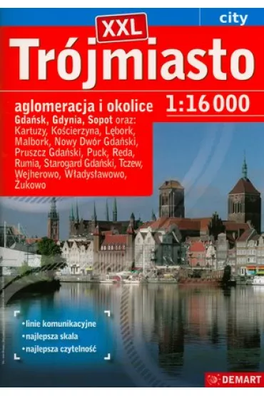 Atlas miasta Tr�jmiasto +14 XXL 1:16 000