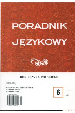 Poradnik j�zykowy Zeszyt 6/2006 - Halina Satkiewicz
