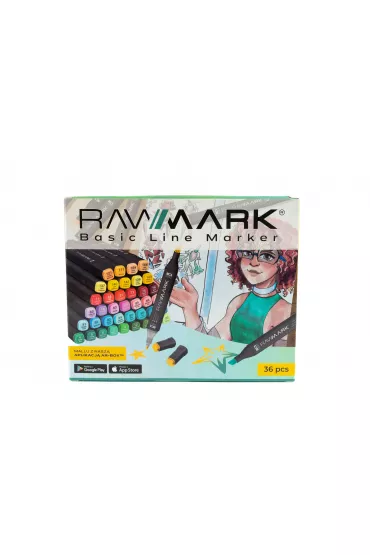 Rawmark Markery Basic Line + 5 stron 36 szt.