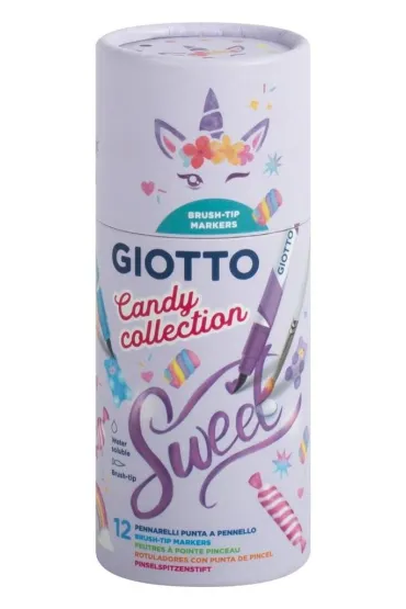 Giotto Pisaki Turbo Soft Brush Candy Collection 12 kol