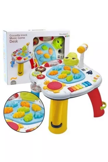 Stolik interaktywny pianinko i b�benek LeanToys